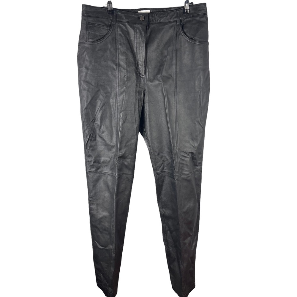 Together Vintage Leather Pants sz 14 Missy black